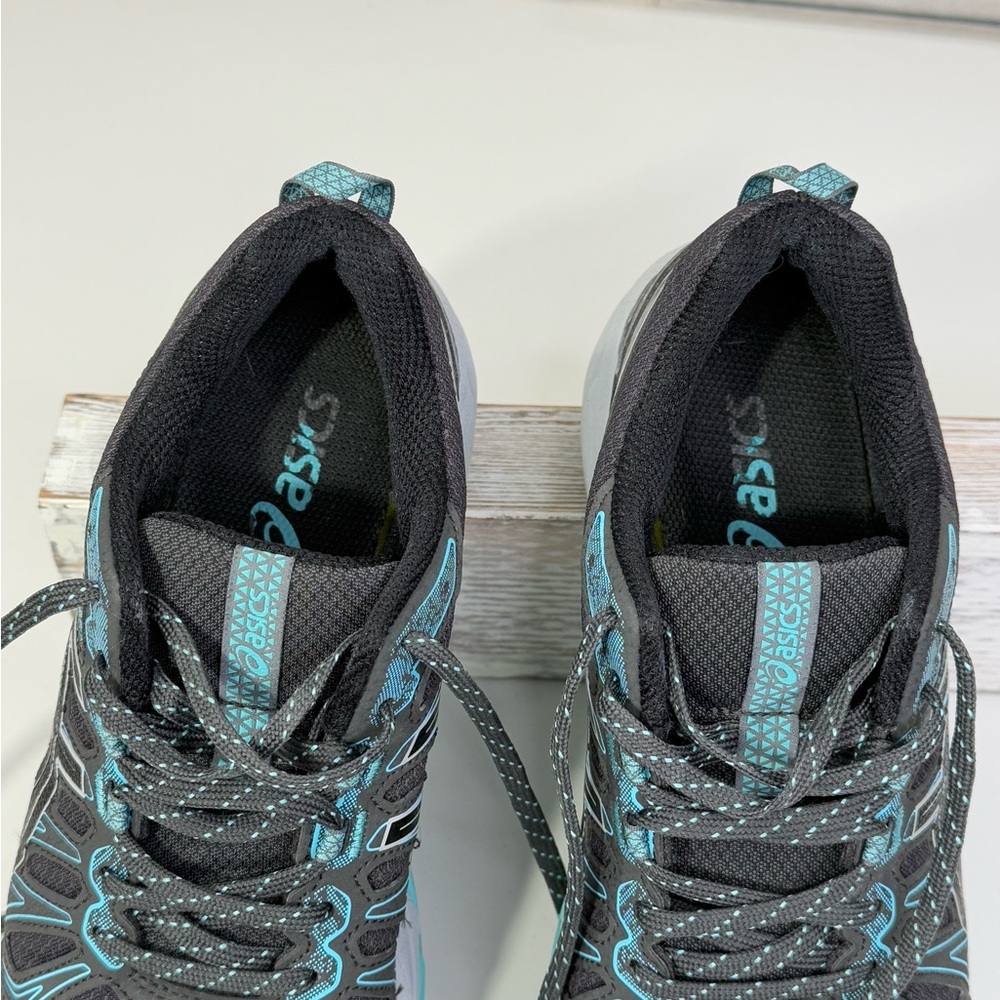 ASICS Women's Gel Venture Running Shoe Black/Gray/Blue-8 - Picture 5 of 7